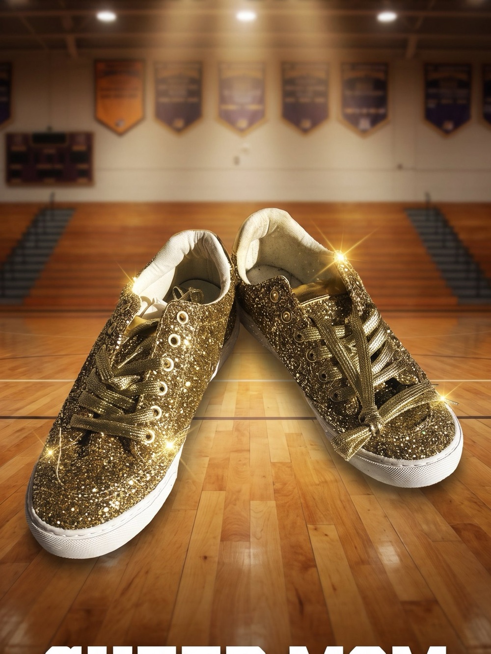Kids Glitter Sneaker - Gold